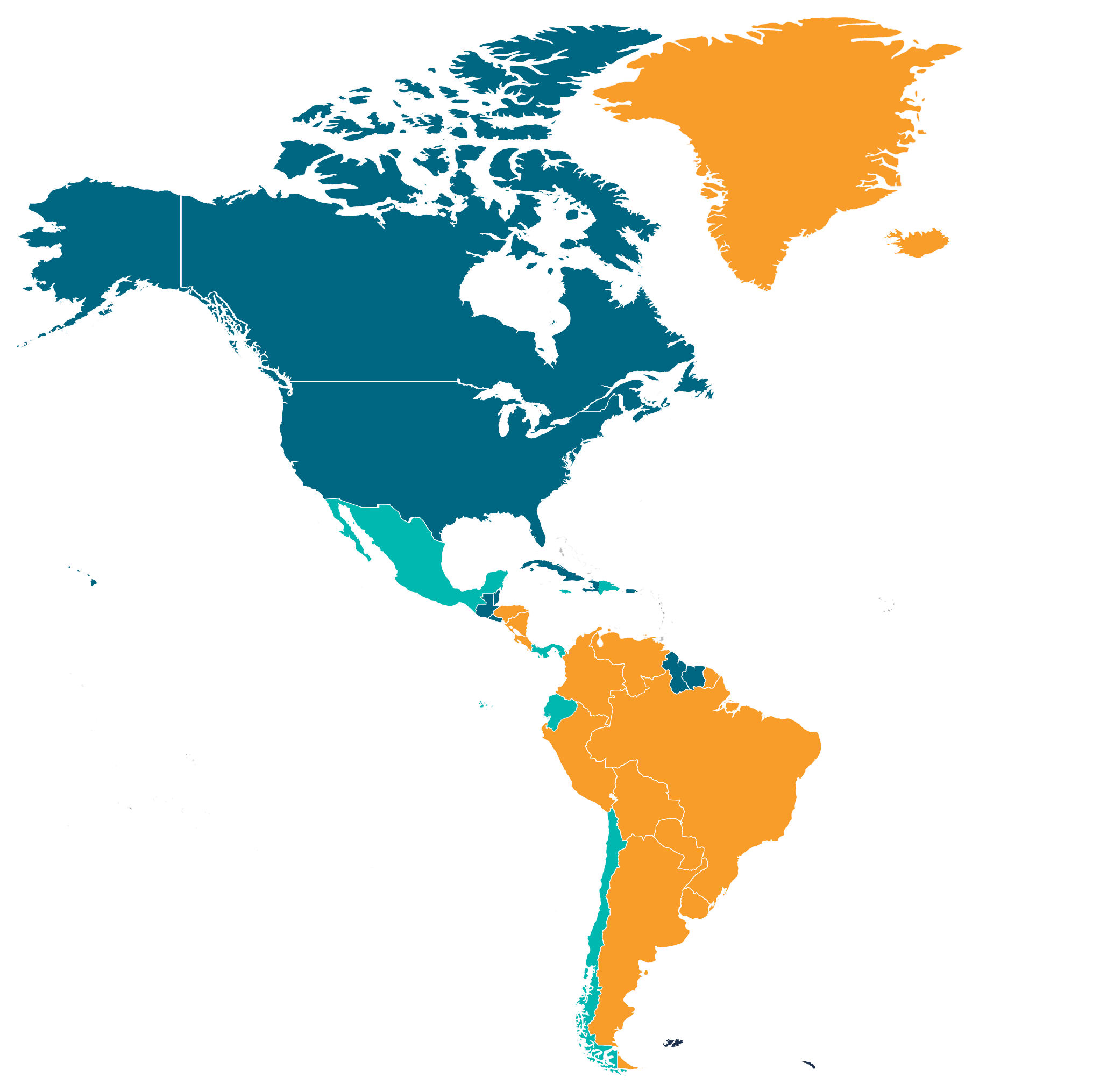 Americas map