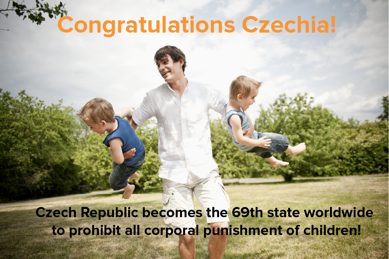 Czech dad and children